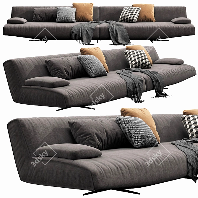 Poliform Sydney Sofa: Modern Design, Superior Quality 3D model image 1