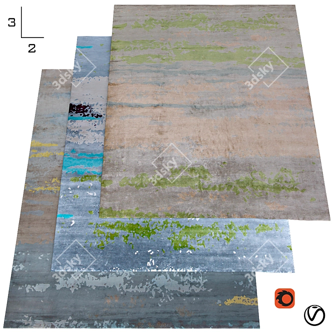 Archive Carpet Collection 3D model image 1