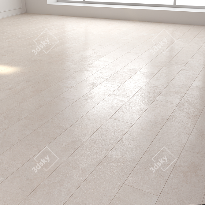 Museum Lava Oat Floor Tiles 3D model image 1