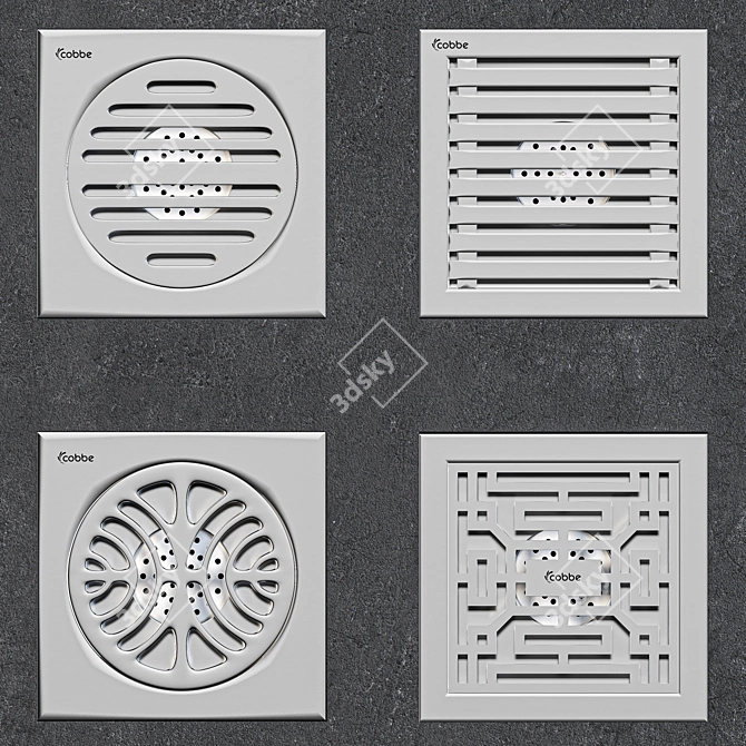 Elegant Drain Solutions: Shower Channels 3D model image 2