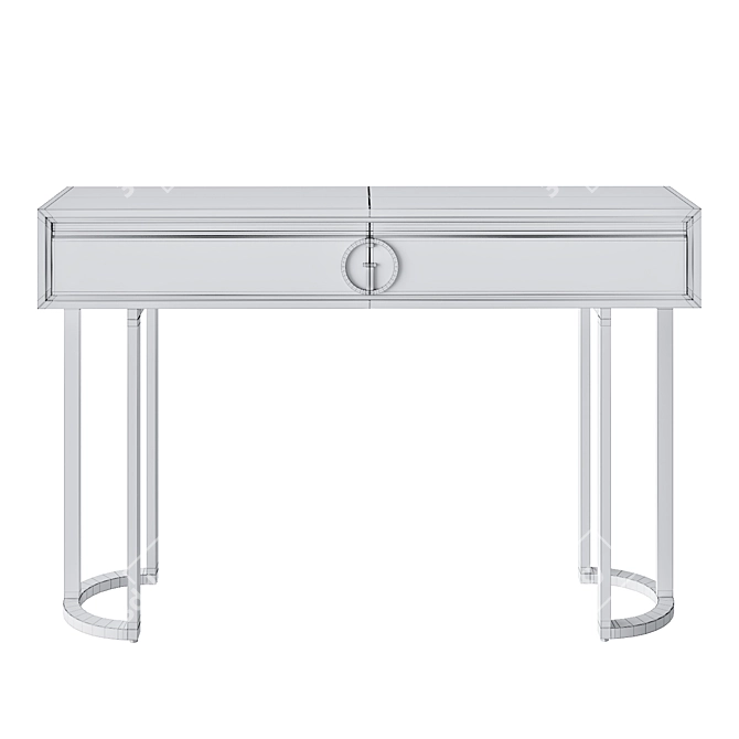 Garda Decor Console: Black & Gold Elegance 3D model image 4