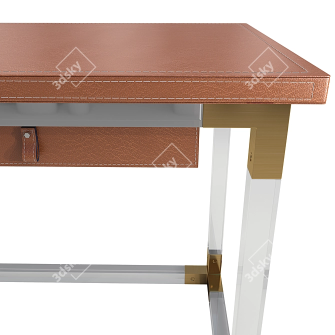 Modern Glamour Jacques Desk 3D model image 8