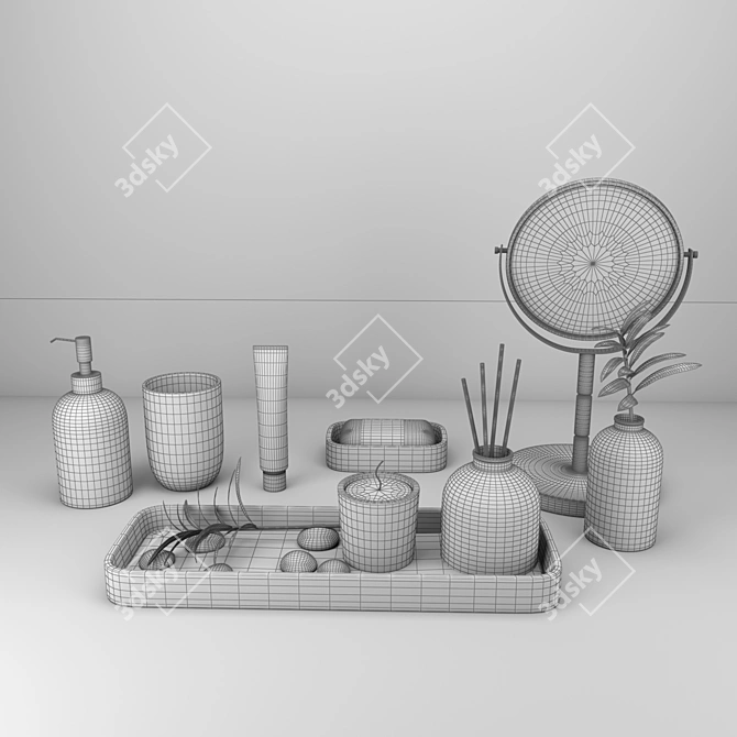 Luxury Bathroom Set: High-Res Textures, V-Ray 3D model image 3