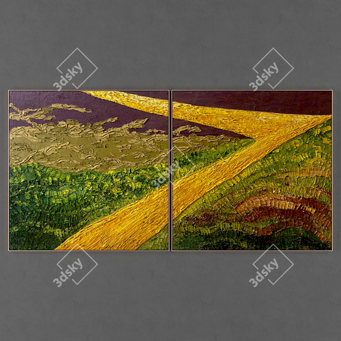 2 Frame Collection: 1500mm X 1500mm, 2000-pixel Unwrapped UV Textures 3D model image 1