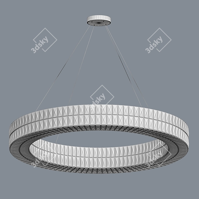 Sleek L1280 Chandelier Shimmers 3D model image 2