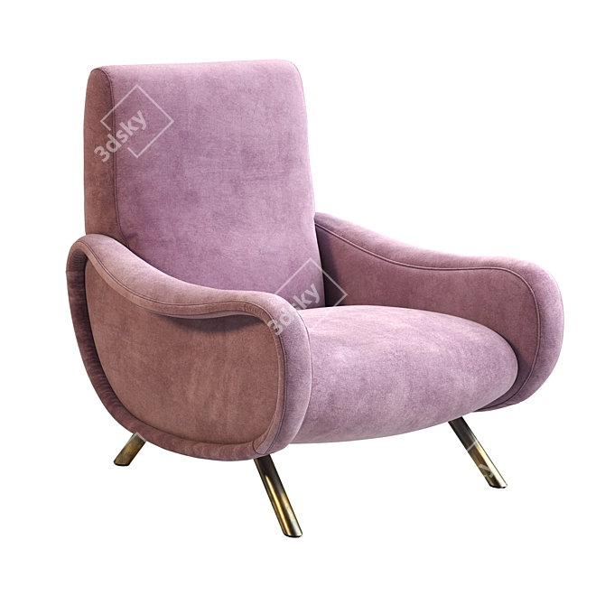 Title: Elegant Cassina Lady Chair 3D model image 1