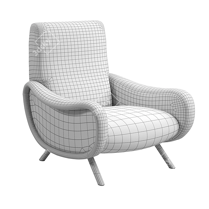 Title: Elegant Cassina Lady Chair 3D model image 4