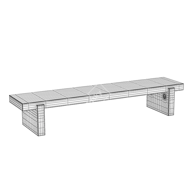 Versatile IKEA Varmer Bench 3D model image 3