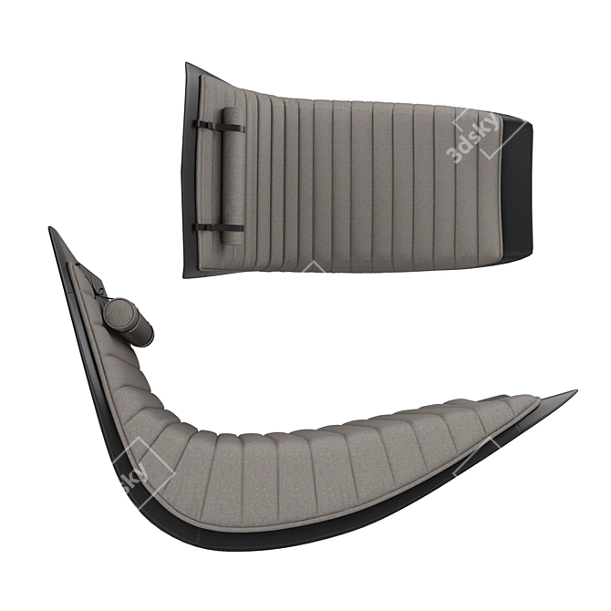 Zanotta Rider: Elegant Tilting Lounge Chair 3D model image 2