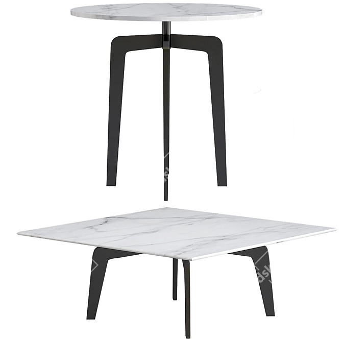 Modern Minimalist Deprimo Table 3D model image 1