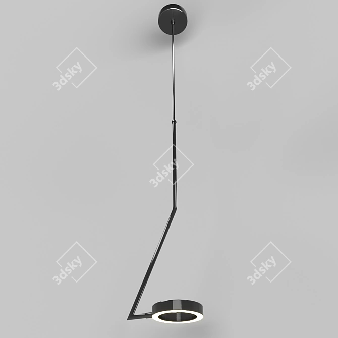 Credo Black 3320: Sleek Loft Style Pendant Light 3D model image 1