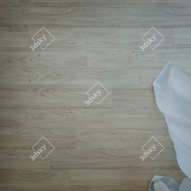 Alberta Oak Floor: Elegant, Durable, & Versatile 3D model image 2