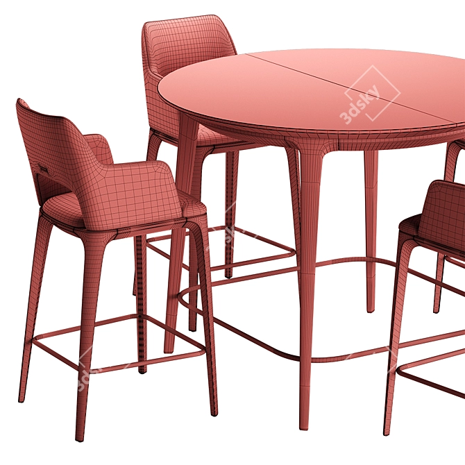 Furman Chair Bar Table 3D model image 5