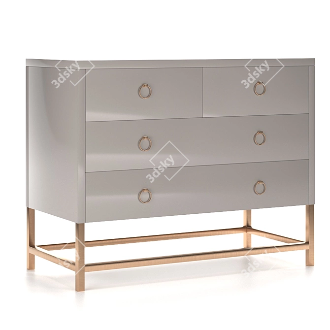 Classic Chest of Drawers 3D model image 1