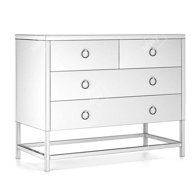 Classic Chest of Drawers 3D model image 3