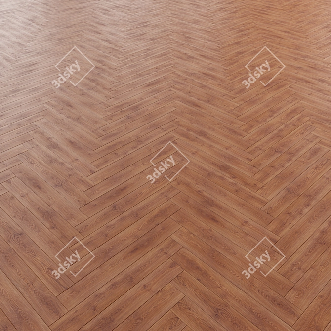 Title: Versatile Laminate Flooring in 3 Stunning Designs 3D model image 3