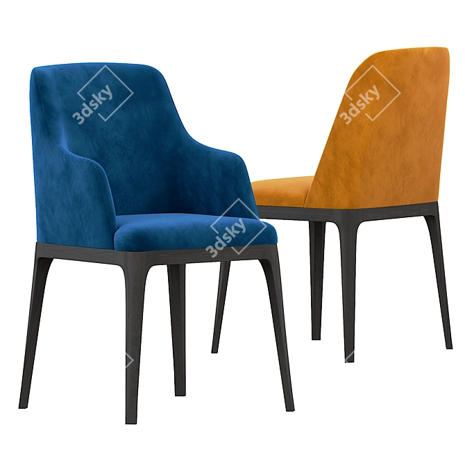 Anesis Galicia Armchair: Stylish and Comfortable 3D model image 2