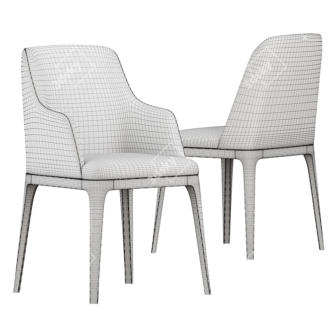 Anesis Galicia Armchair: Stylish and Comfortable 3D model image 5