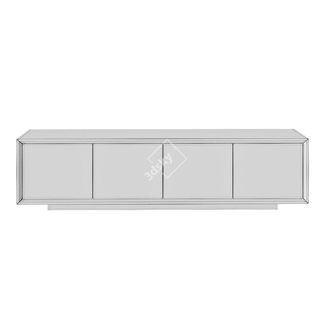 Elegant Ceramic Front TV Stand 3D model image 3