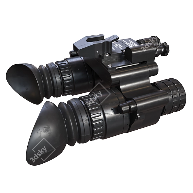 Sleek Night Vision Goggles 3D model image 3