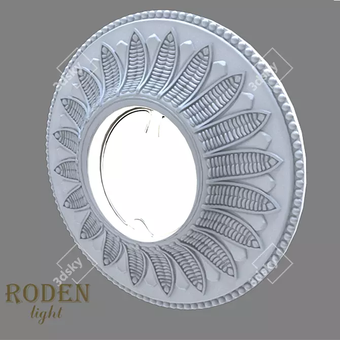 RODEN-light RD-020: Sleek Built-in Plaster Lamp 3D model image 2