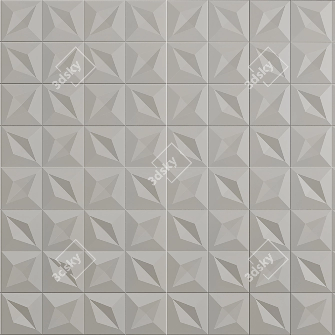 Tubadzin Color Tile: Stunning PBR Design 3D model image 2