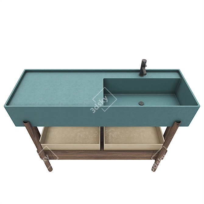 Modern Minimalist Washbasin 3D model image 2