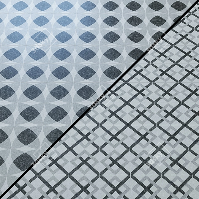 Harmony Lido: Elegant Ceramic Tiles 3D model image 1