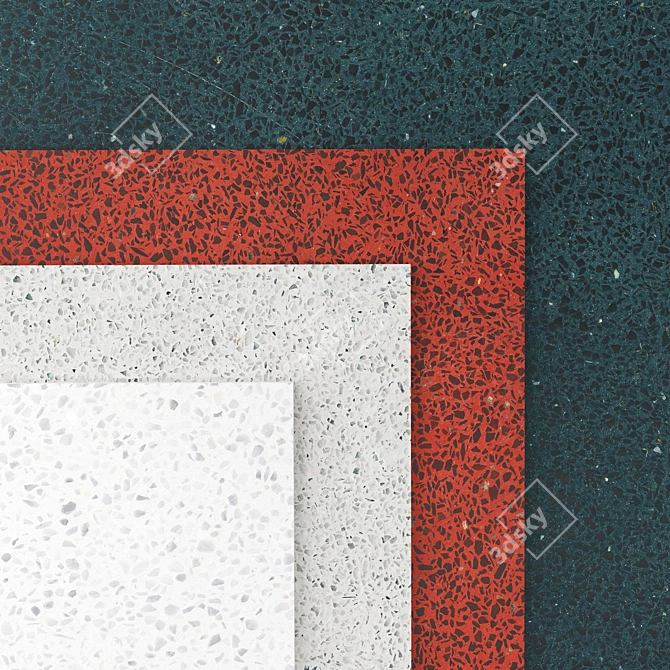 High-Quality Terrazzo VIA: 4 Variants 3D model image 1