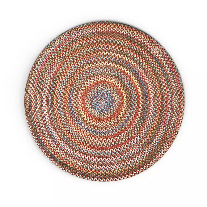 Handcrafted All-Weather Rug 3D model image 2