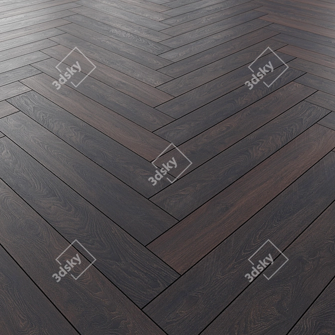 Versatile Laminate Flooring: 3 Layouts, 7 Tile Patterns 3D model image 3