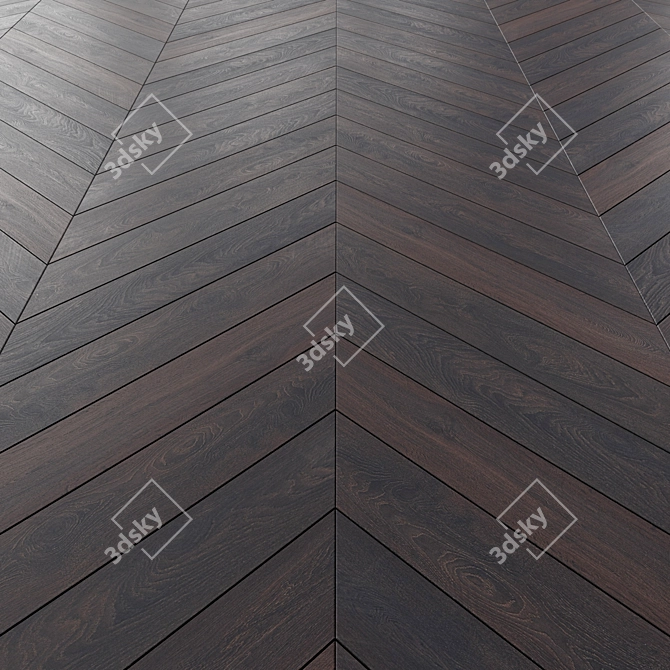 Versatile Laminate Flooring: 3 Layouts, 7 Tile Patterns 3D model image 4