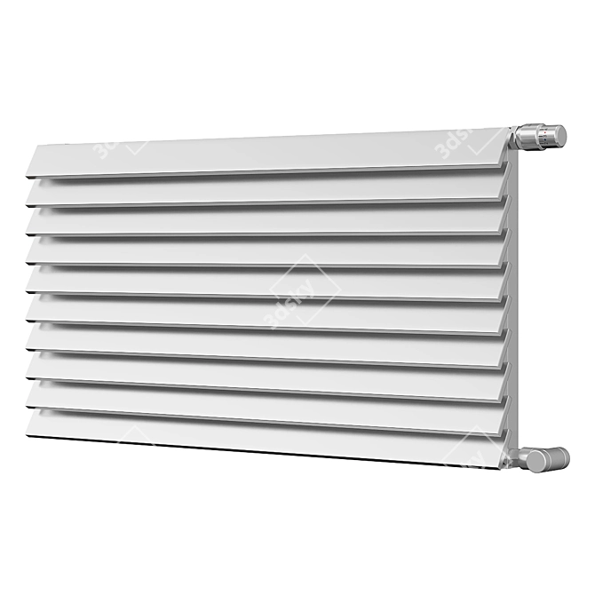 Sleek Radiators for PBR Renders 3D model image 3