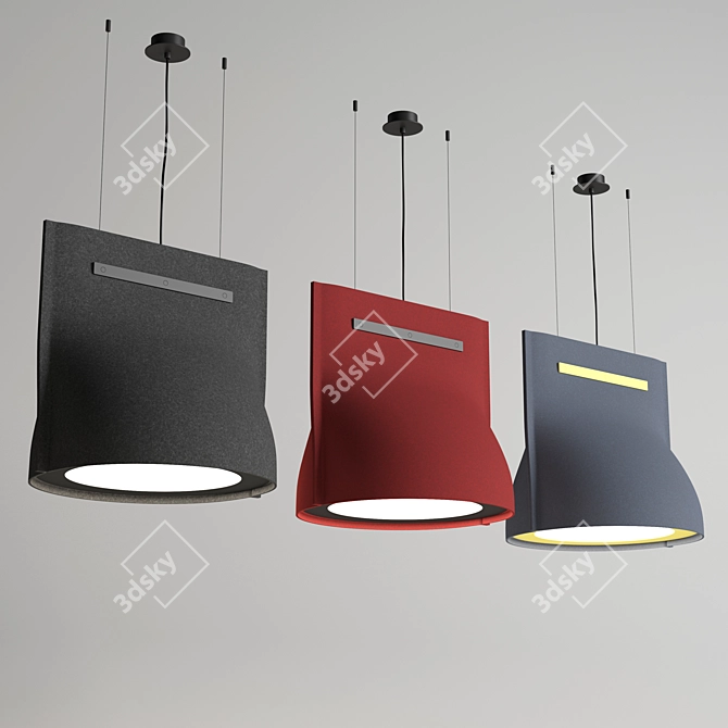 BuzziBell: Acoustic Lighting Masterpiece 3D model image 1