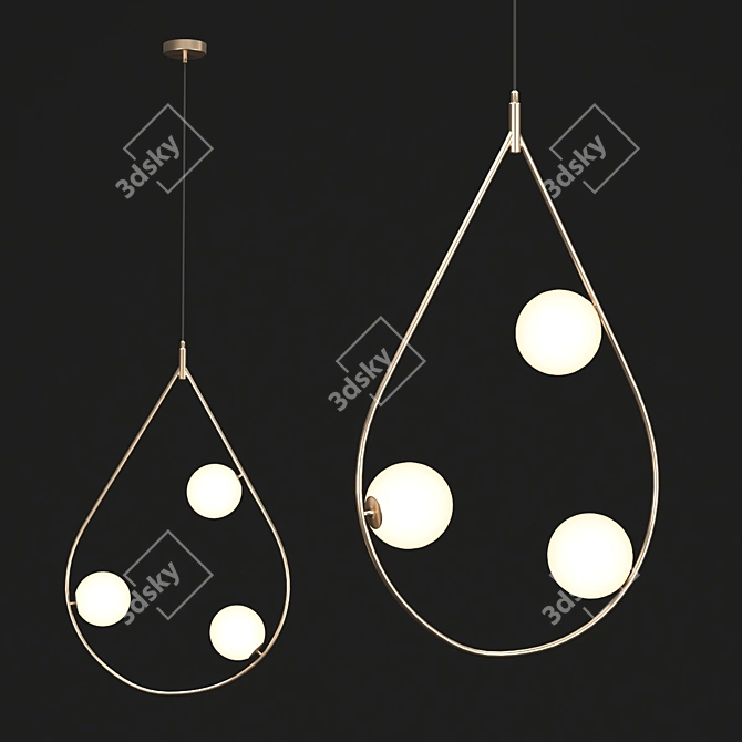 Elegant Forcio Chandelier - SL1126.203 3D model image 1