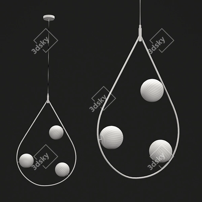 Elegant Forcio Chandelier - SL1126.203 3D model image 2