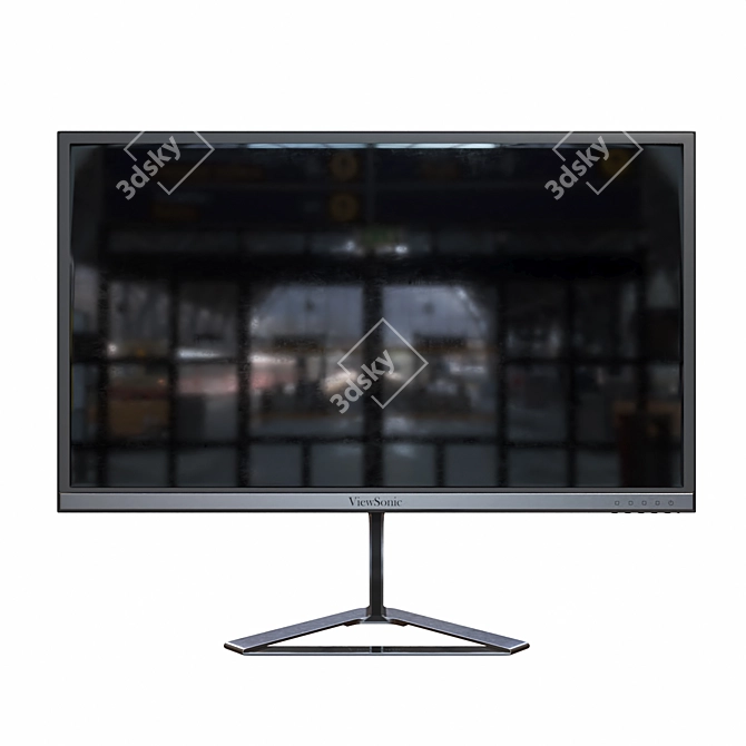 Sleek 4K Performance with ViewSonic 3D model image 1