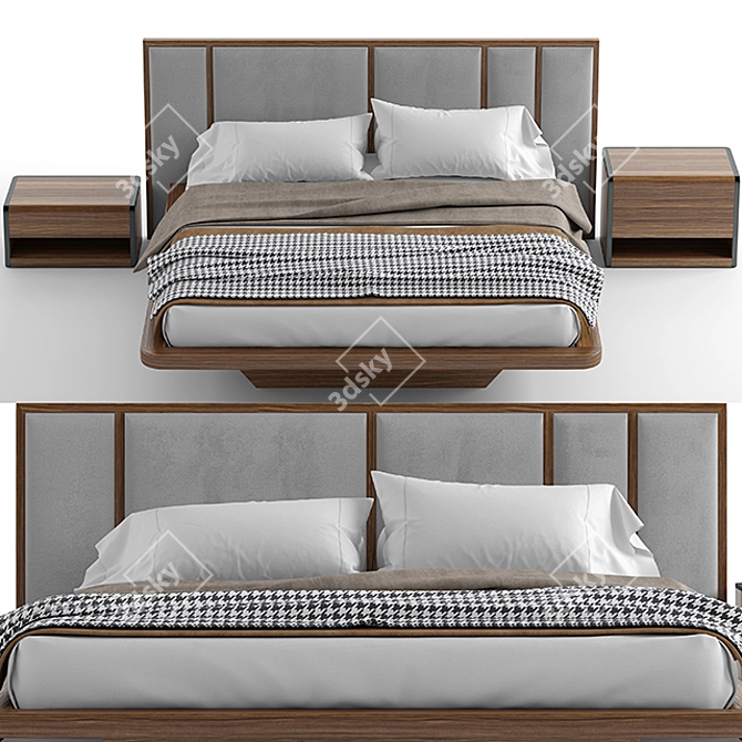Modern Praddy Pollack Bedroom Set 3D model image 3