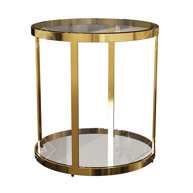 Elegant Brentley Coffee Table 3D model image 1