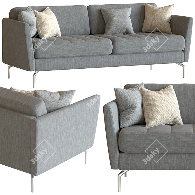 Boconcept Osaka Modern Sofa 3D model image 1