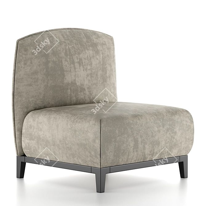 Flou Olivier Lounge Chair: Sleek and Stylish Seating 3D model image 1