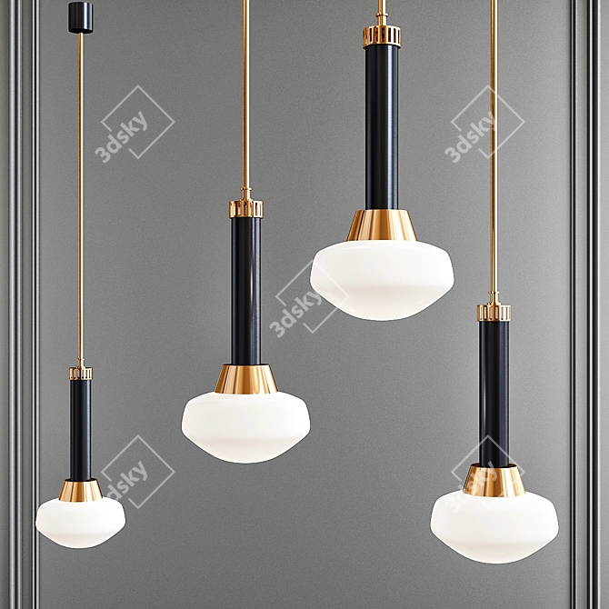 Stilnovo Pendant Lights Pair 3D model image 1