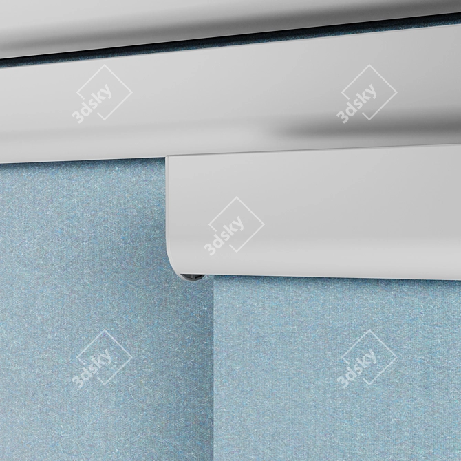 TRETUR: Ikea Blue Block-Out Roller Blind 3D model image 2