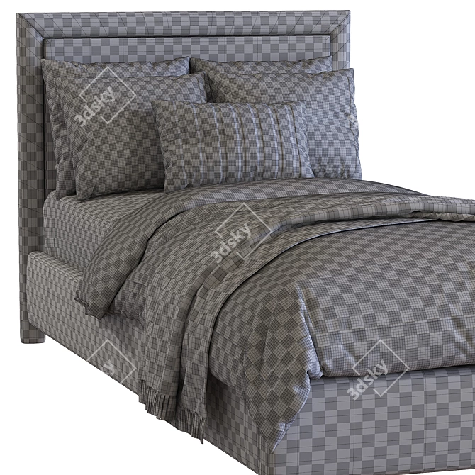 Modern Teen Bed Frame 3D model image 5