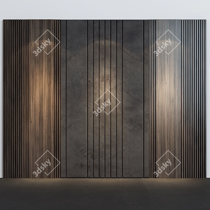 Elegant Panel Set: Stunning Décor 3D model image 1