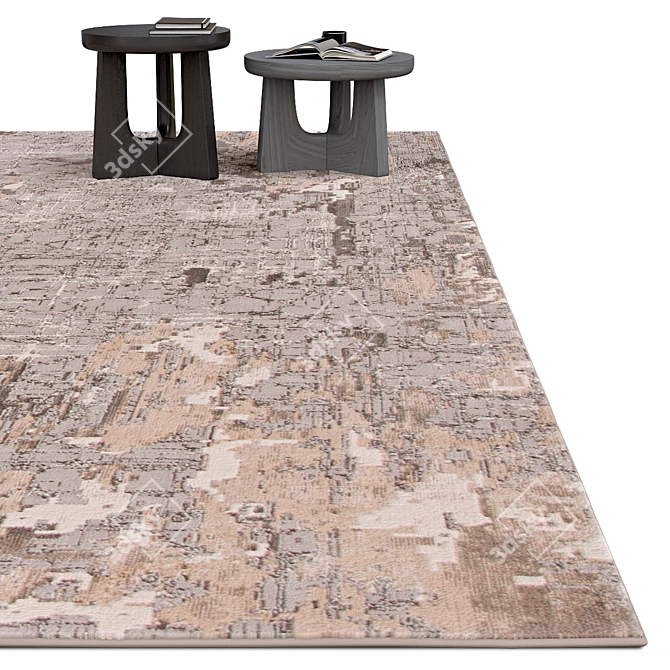 Elegant Archive Carpet 3D model image 2