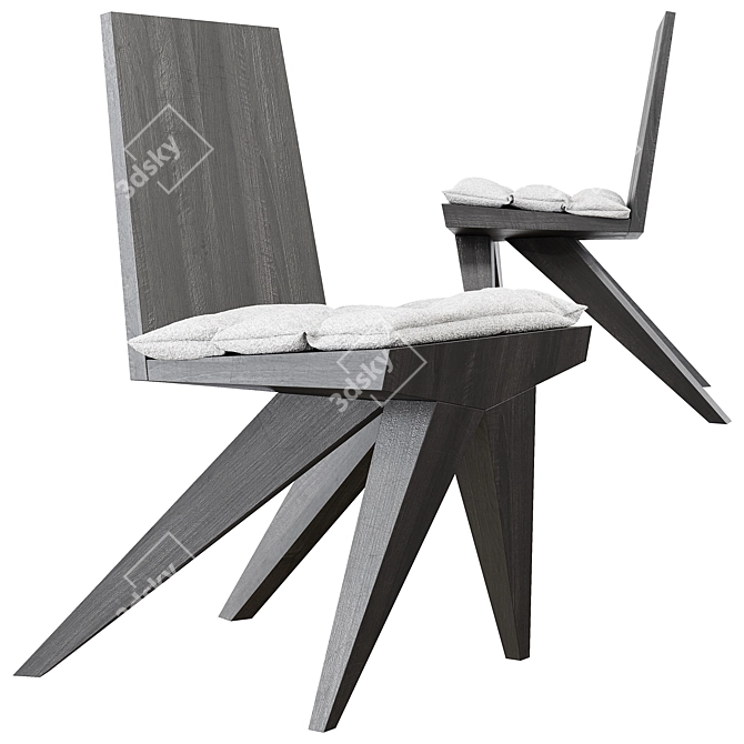 Kookudesign V-Dinner Chair 3D model image 1