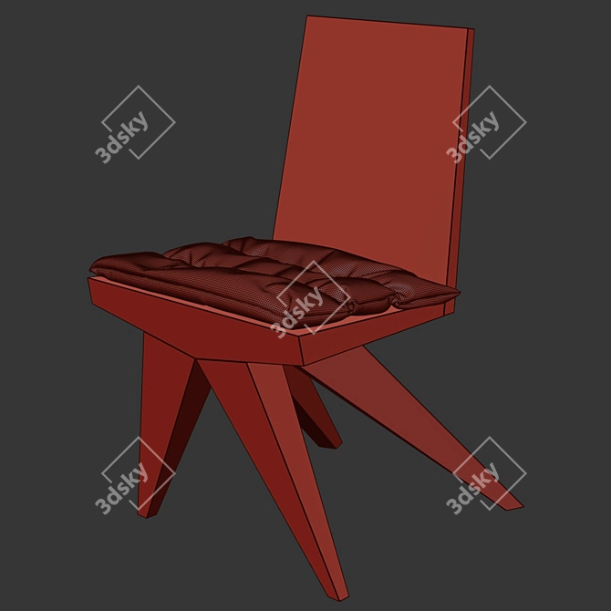 Kookudesign V-Dinner Chair 3D model image 2