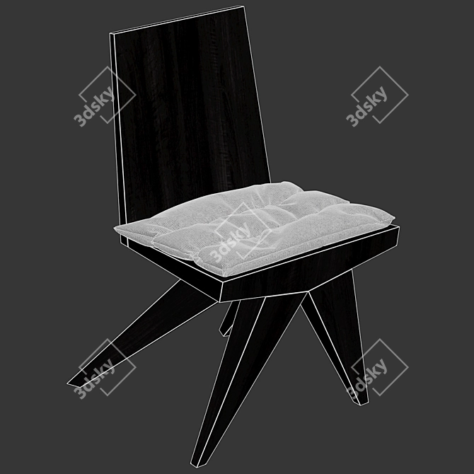 Kookudesign V-Dinner Chair 3D model image 4