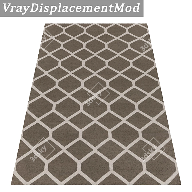 Luxury Rug Collection: Set of 3 High-Quality Carpets 3D model image 3